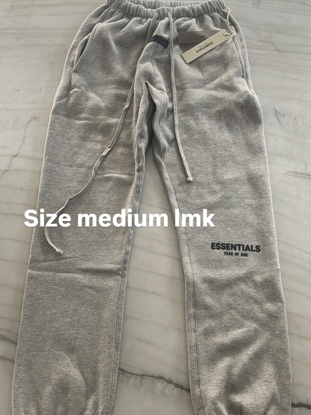 ESSENTIALS Men’s Grey Sweatpants - Comfortable Casual Bottoms